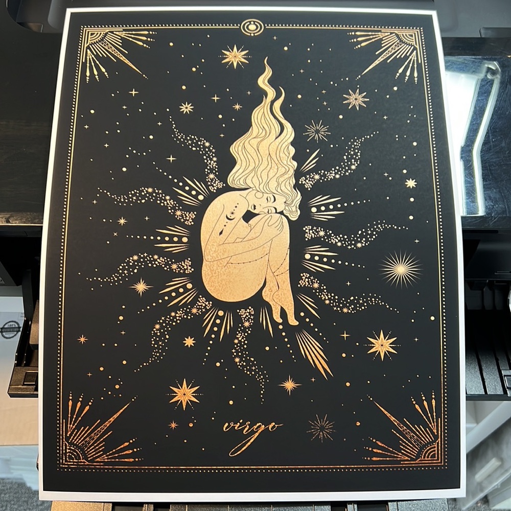 Virgo Wall Art Celestial Zodiac Print Poster Unframed - Picture 15 of 16
